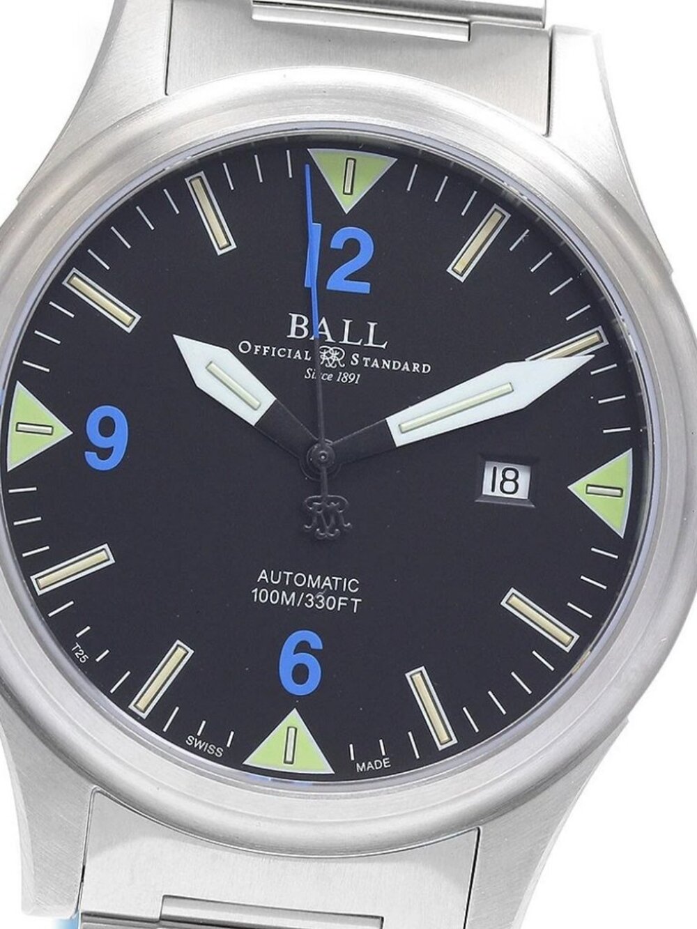 BALLWATCH Stokeman II NM2090C-SJ-BKBE Date black Dial Automatic Men's